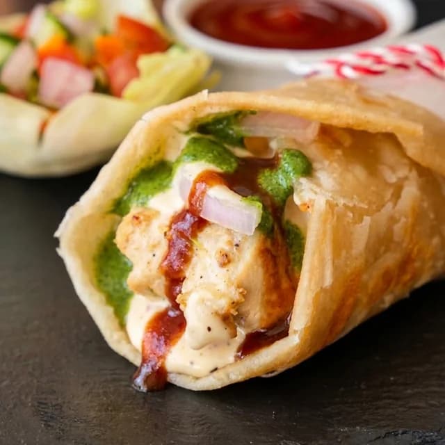 Malai Boti Chatni Roll