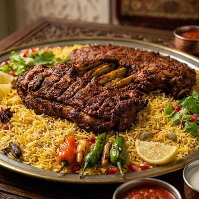 Mutton Ribs With Kabsa Rice (Half - 2 Person Serving)