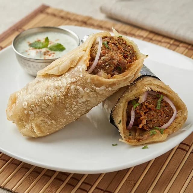 Beef bihari Boti Roll
